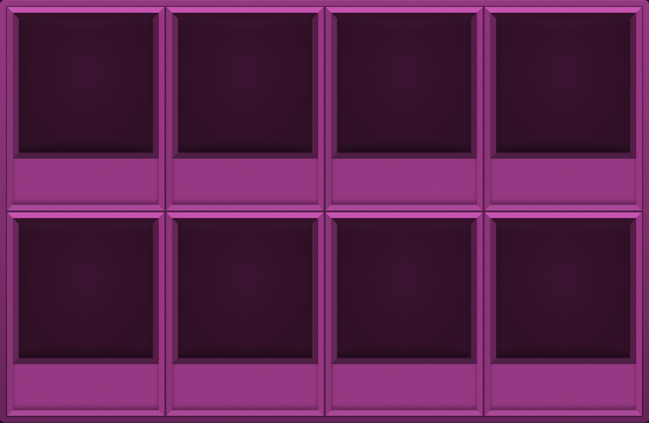 Punch Magenta Display Case (2x4)